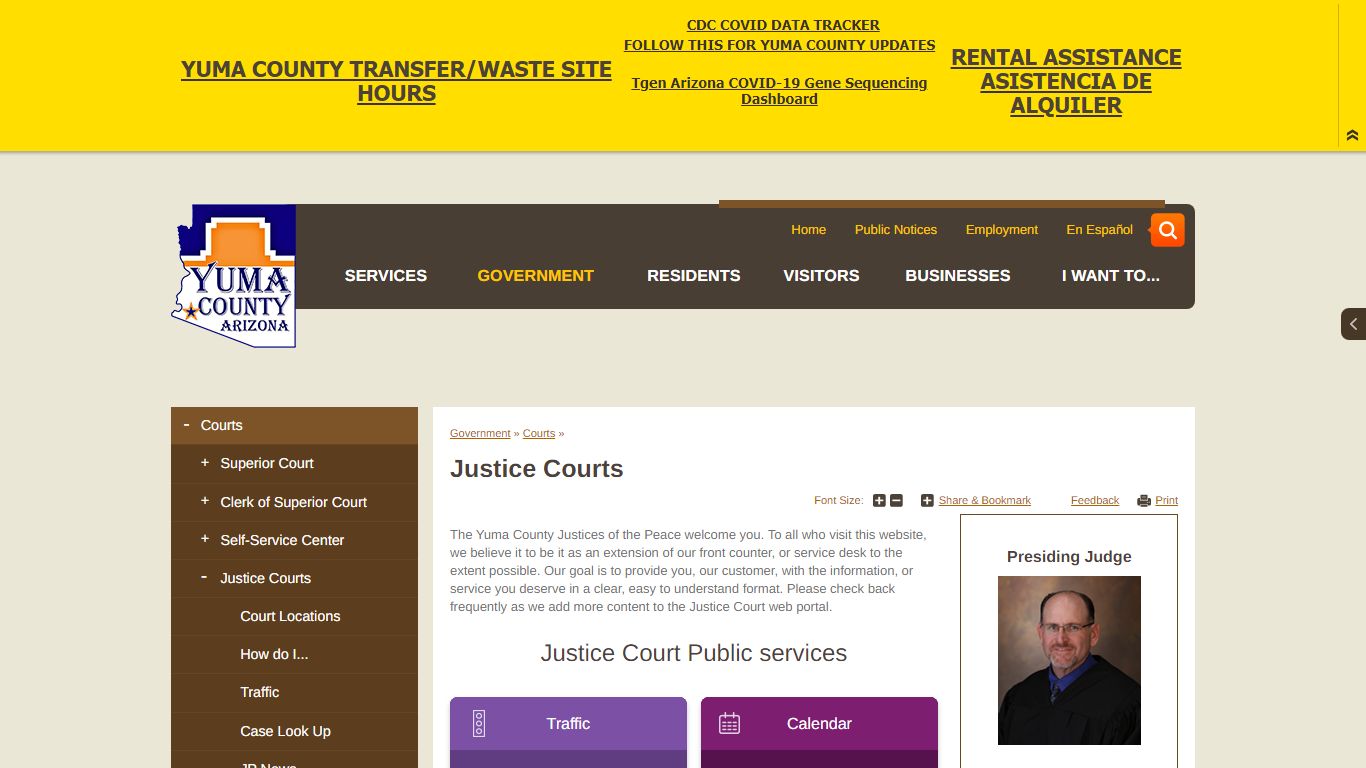 Justice Courts | Yuma County